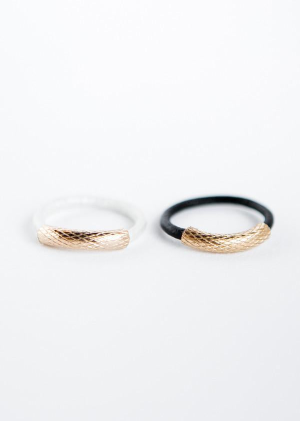 By Boe Leather Band Ring
