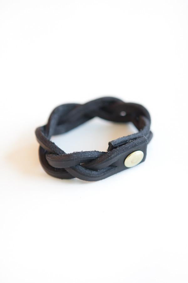Solid Mfg. Co Braided Leather Bracelet