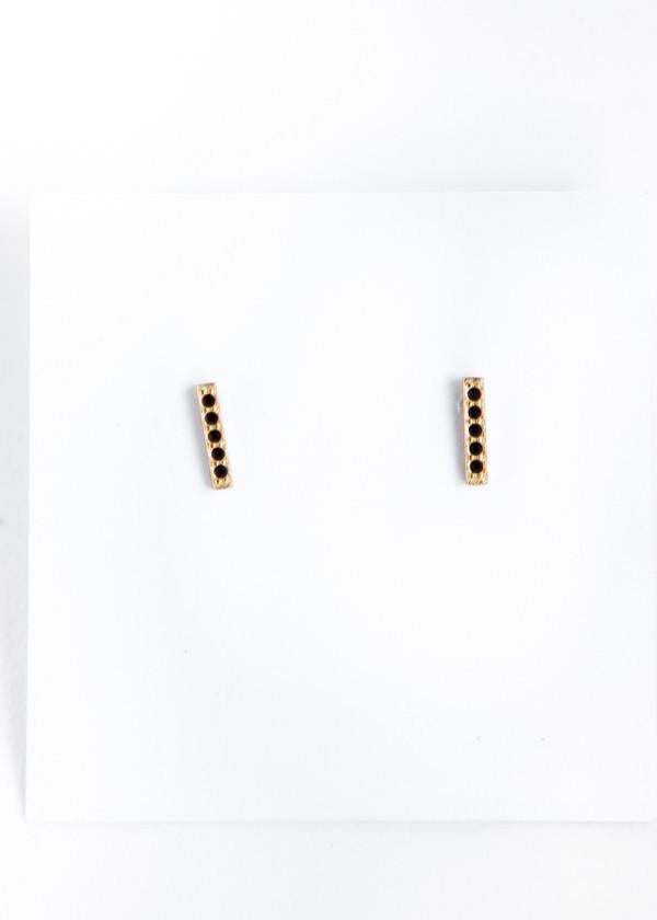 Mini Studded Bar Earrings