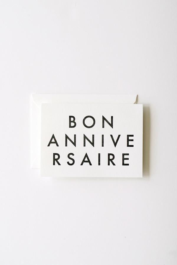 In Haus Press Bon Anniversaire Card