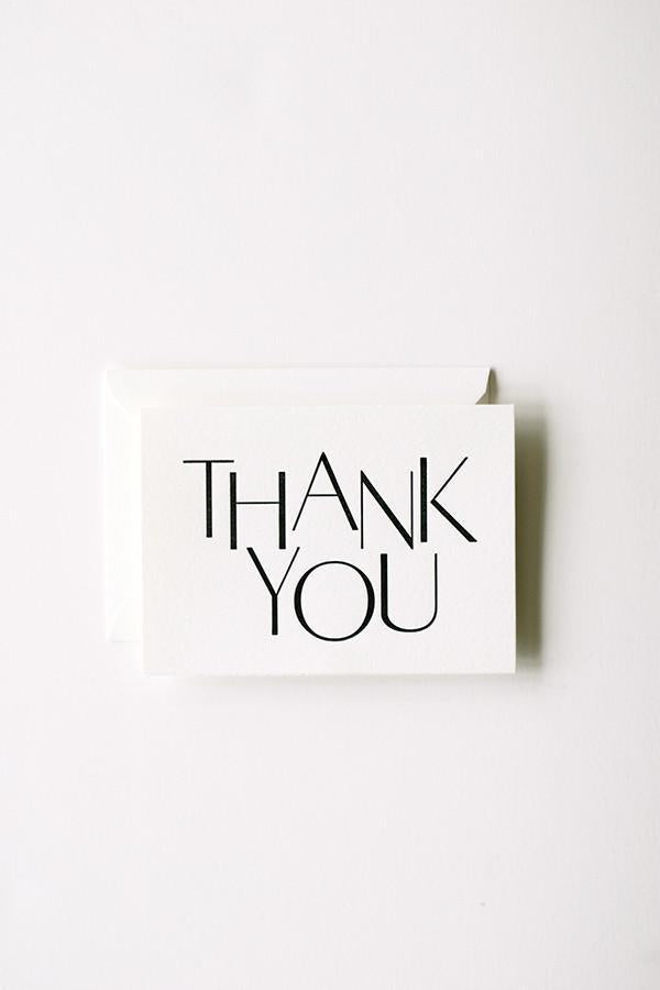 In Haus Press Stylized Thank You Card