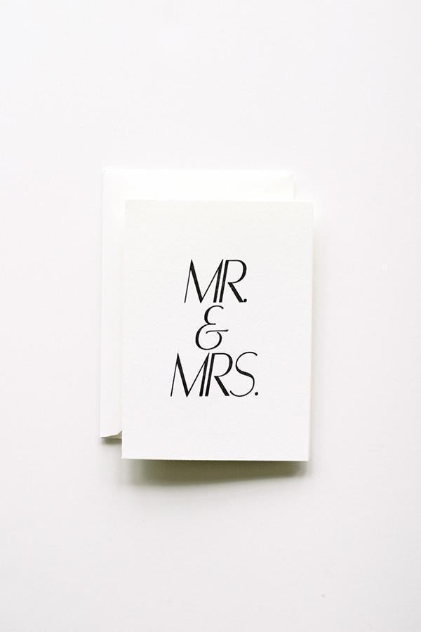 In Haus Press Mr. & Mrs. Card