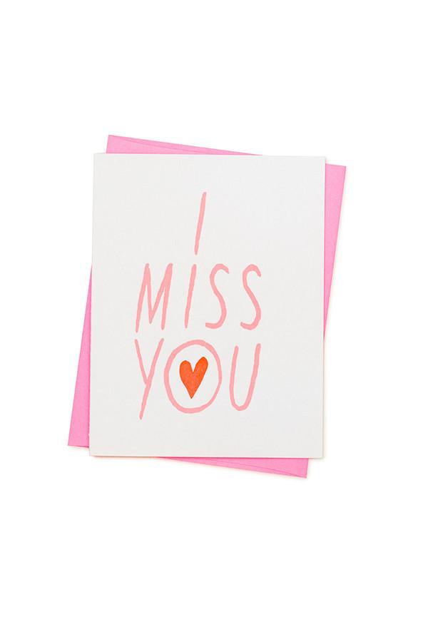 Ashkahn I Miss You Card