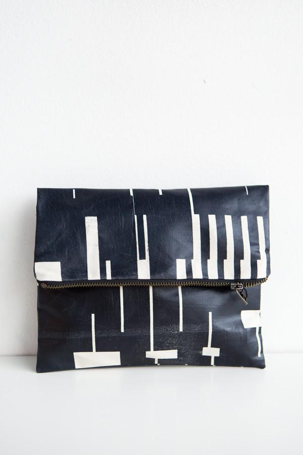 Lee Coren Block Foldover Clutch