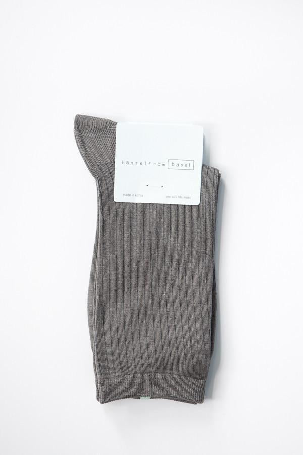 Hansel From Basel Rib Silk Crew Sock