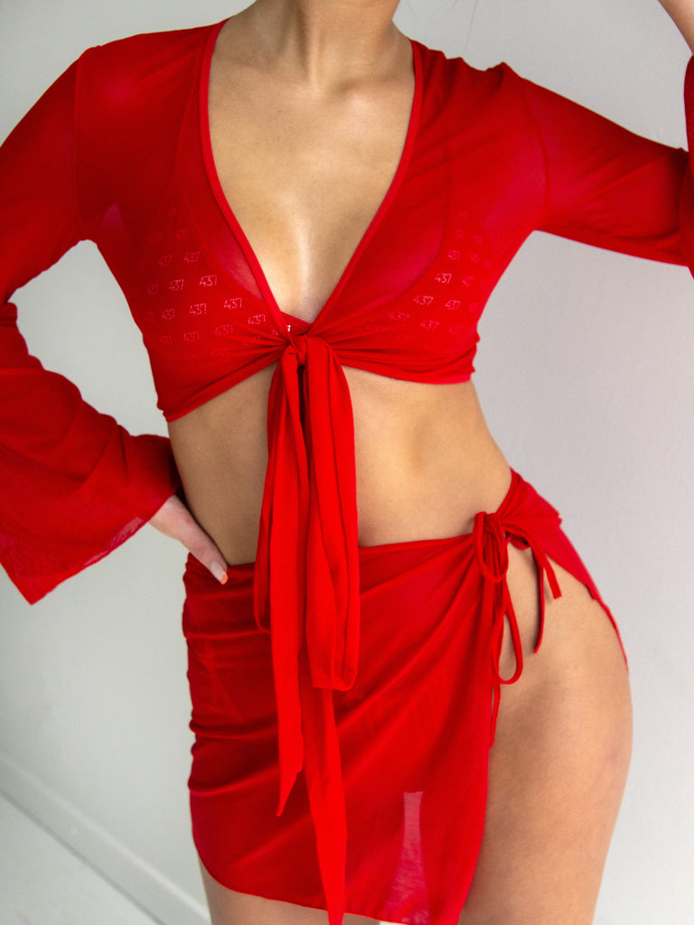 THE CARTER TOP / RED