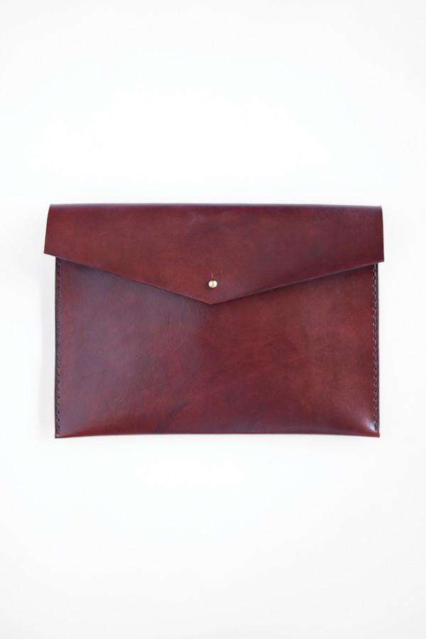 Leather ipad Clutch Solid Mfg. Co