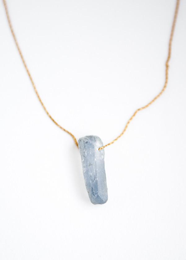 Sea Quartz Rock Necklace
