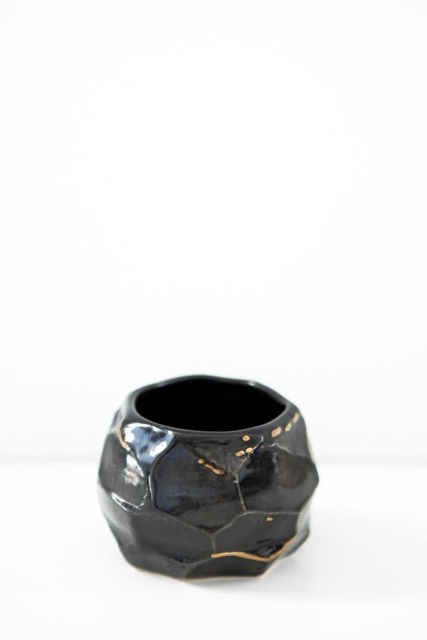 Faceted Ceramic Vessel