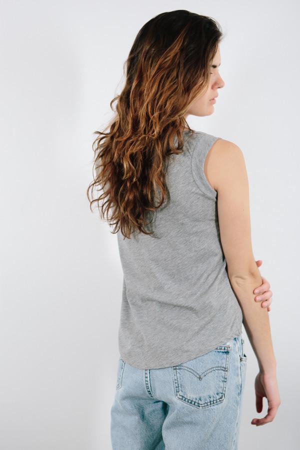 Alternative Apparel Grey Cap Sleeve Crew