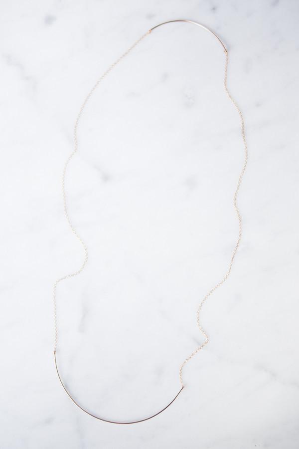 By Boe Double Curved Wire Necklace