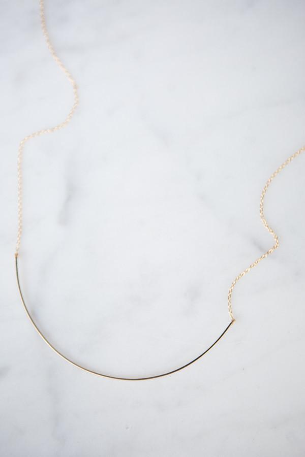 By Boe Double Curved Wire Necklace