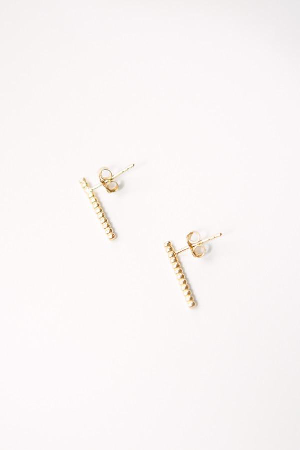 By Boe Rivet Bar Stud Earrings