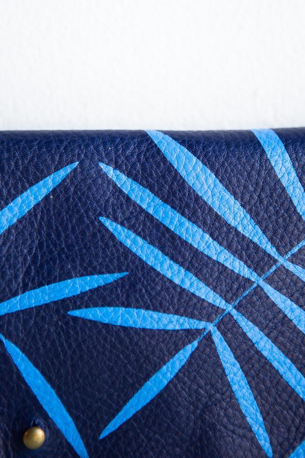 Kertis Leather Snap Clutch