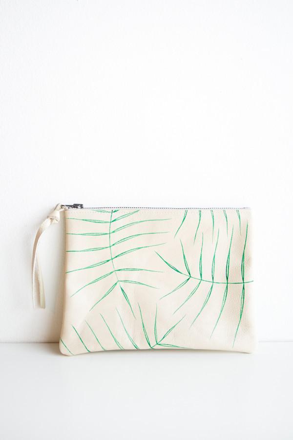 Kertis Wild Fern Zipper Clutch