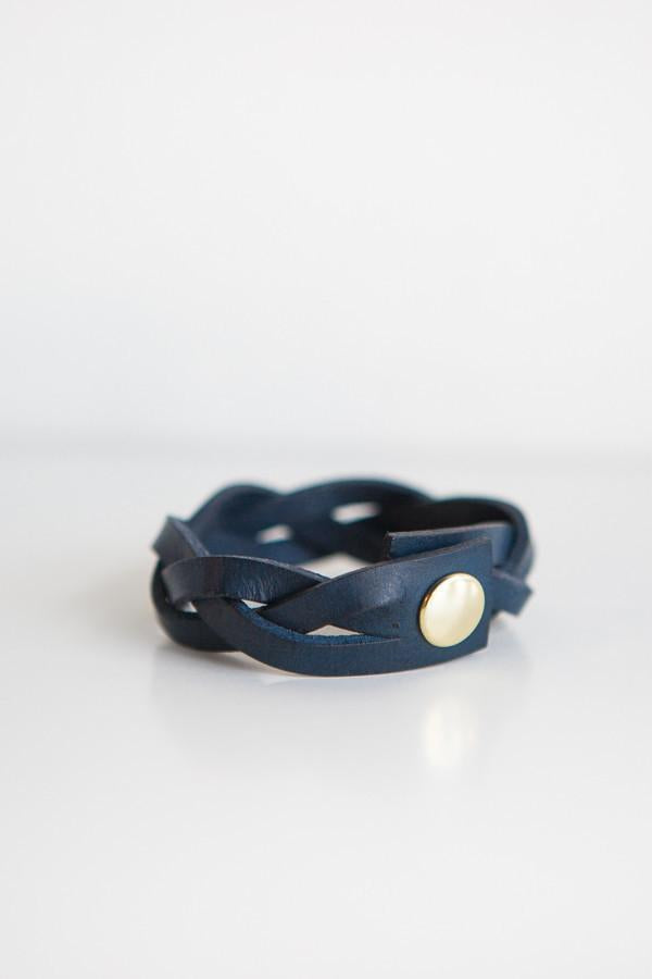 Solid Mfg. Co Braided Leather Bracelet