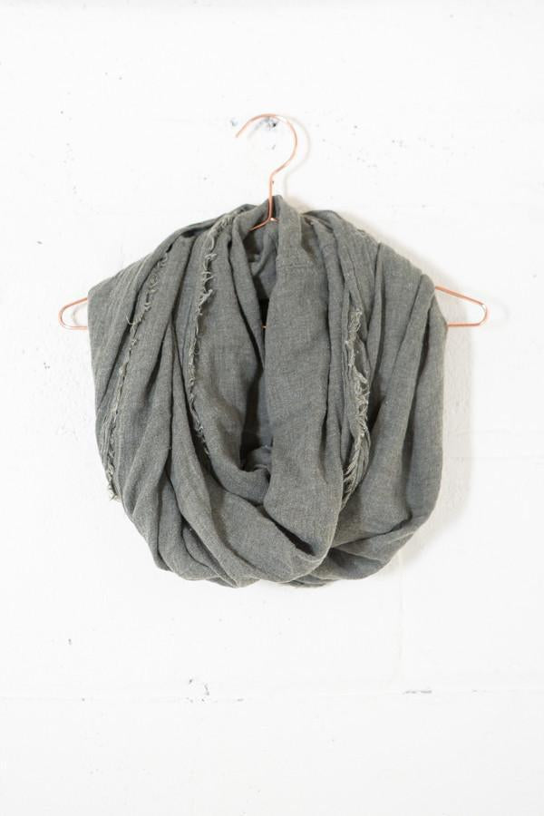 Frayed Infinity Scarf
