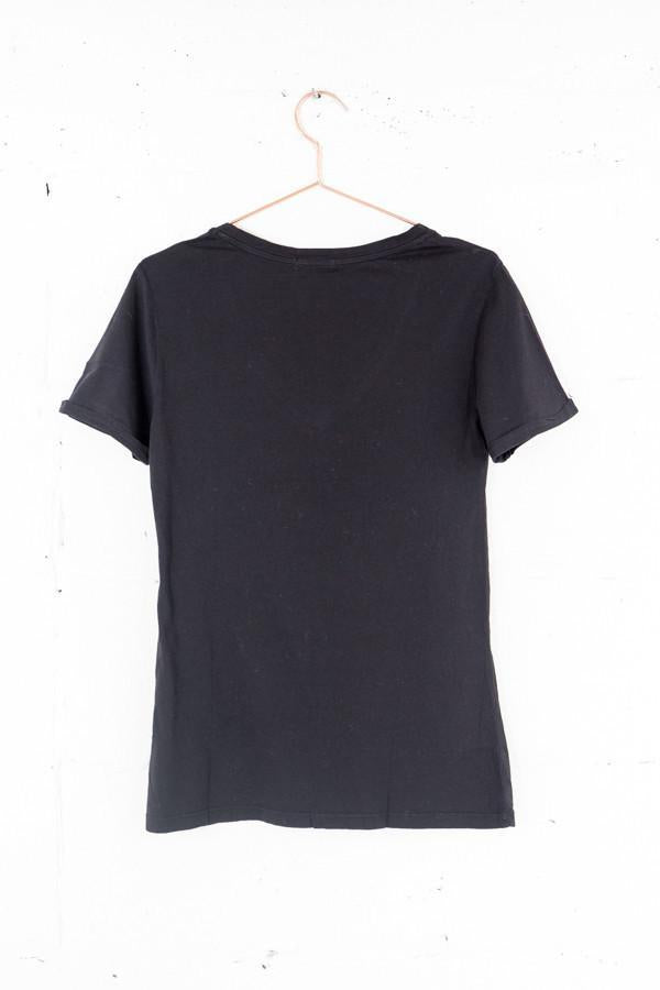 LA Made Roll Sleeve V-Neck Tee