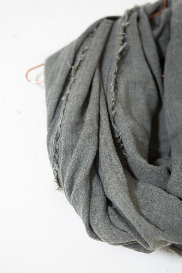 Frayed Infinity Scarf