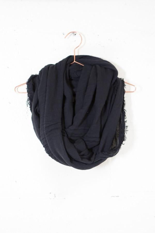 Frayed Infinity Scarf