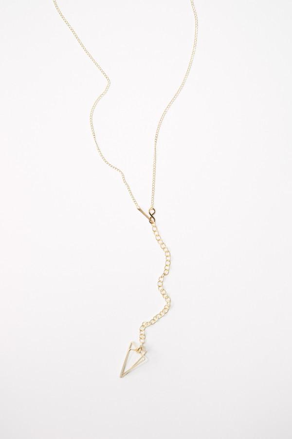 By Boe Wraparound Triangle Necklace