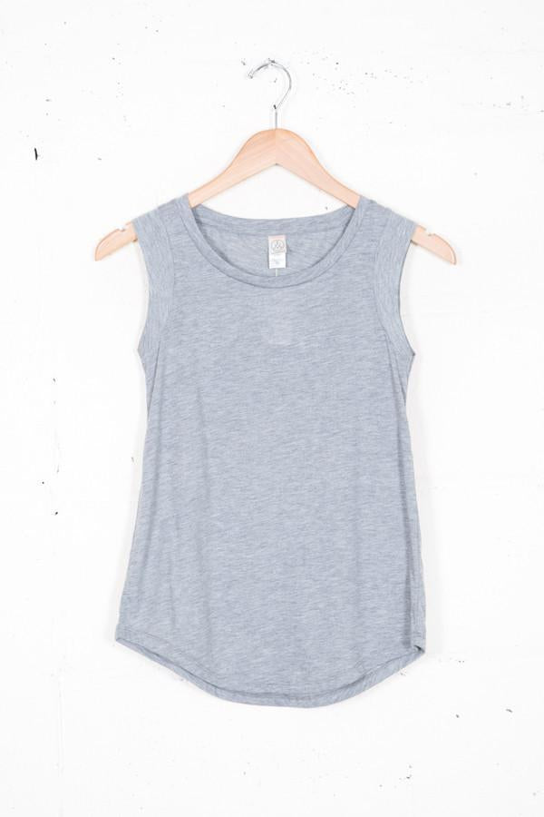 Alternative Apparel Grey Cap Sleeve Crew