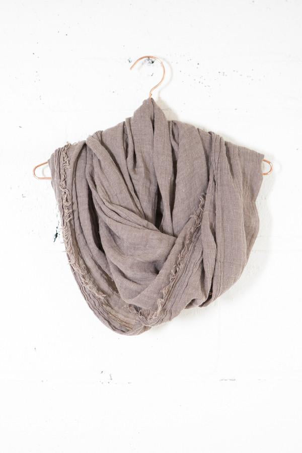 Frayed Infinity Scarf