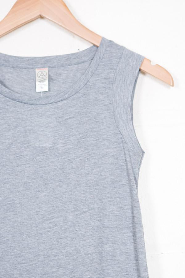 Alternative Apparel Grey Cap Sleeve Crew