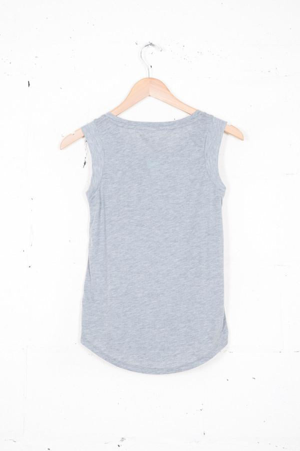 Alternative Apparel Grey Cap Sleeve Crew