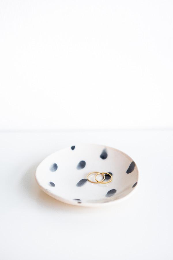 Bailey Doesn't Bark Dots Ceramic Jewelry Bowl