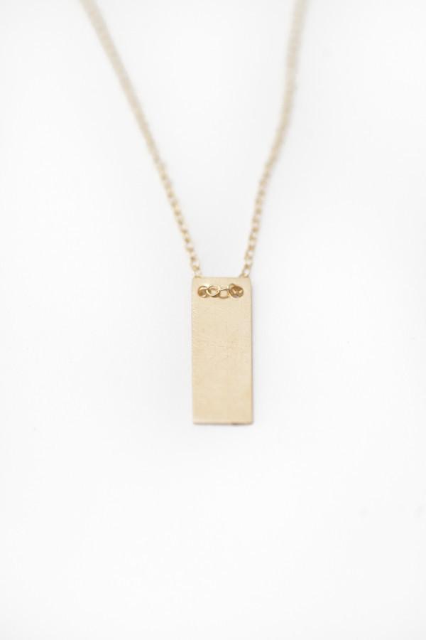 Vertical Tag Necklace