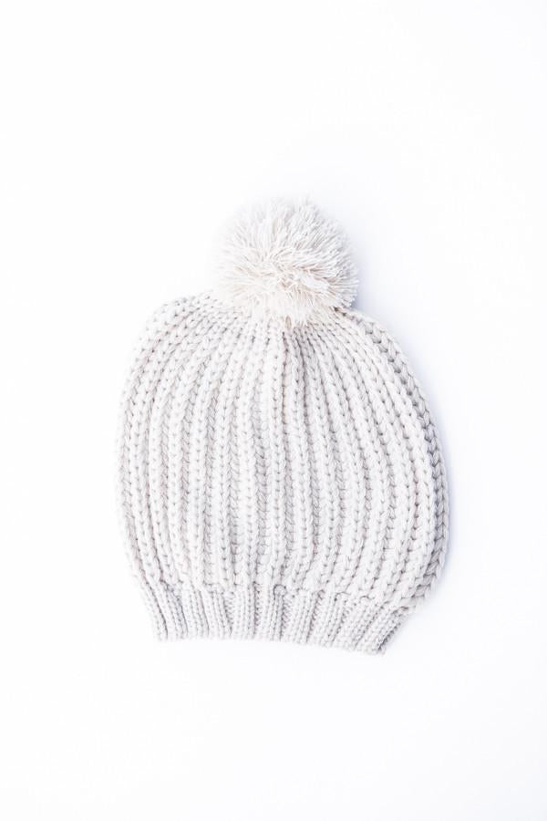Slouchy Pom Beanie