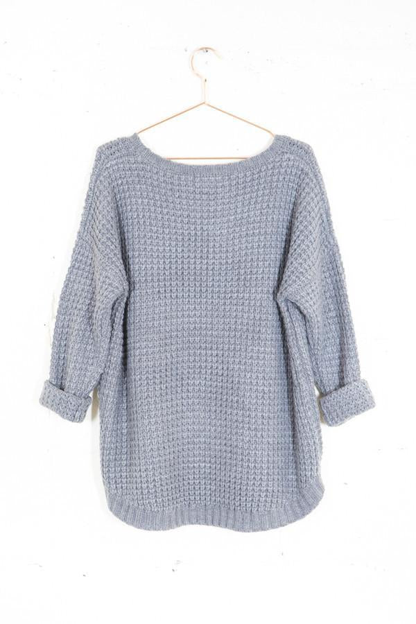 Knot Sisters Grey Purba Sweater