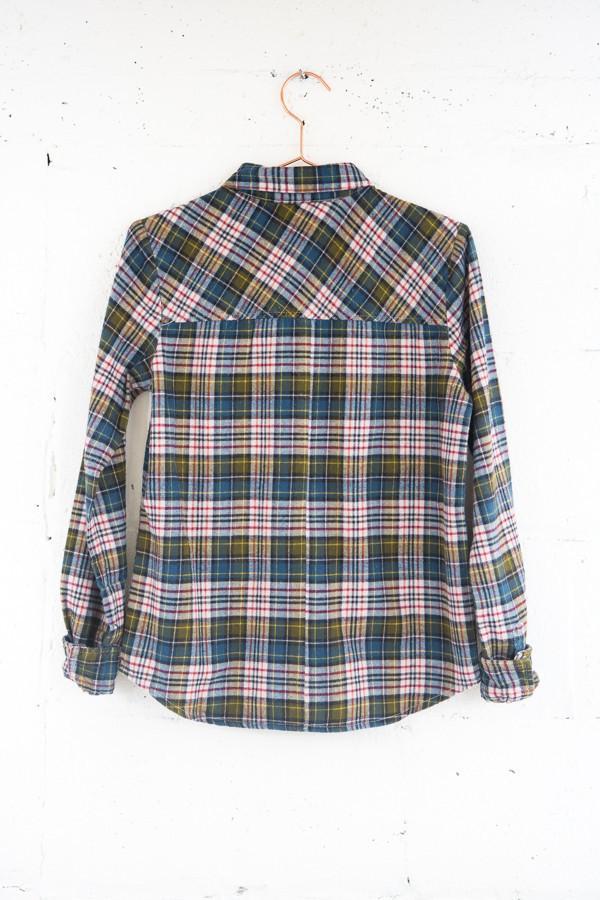 Alternative Apparel Flannel Yarn Dye Button Up Shirt 