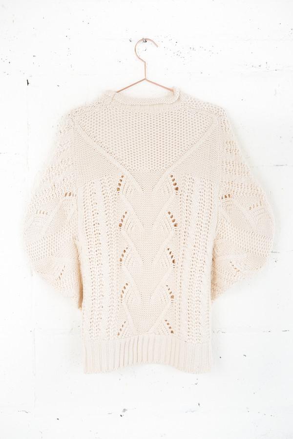 LA Cable Stitch Poncho Sweater