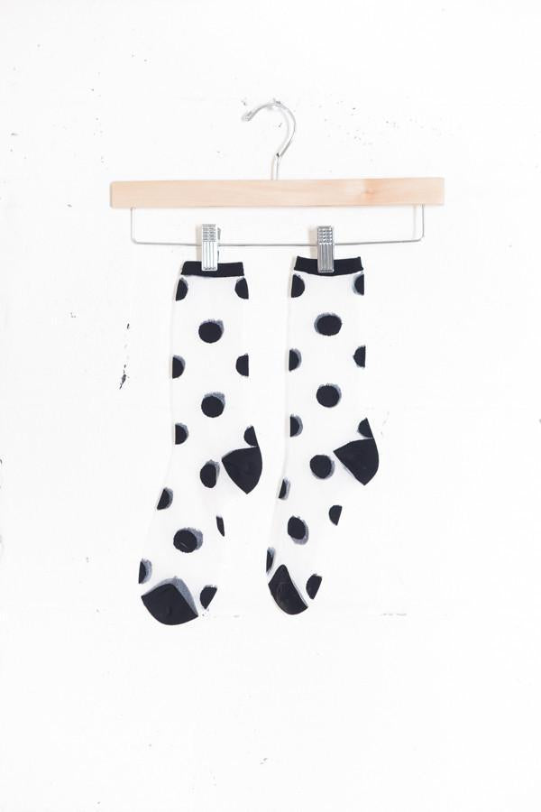 Polka Dot Sheer Socks