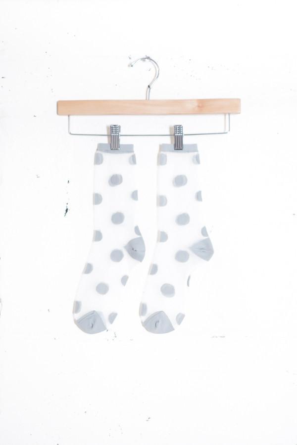 Hansel From Basel Polka Dot Sheer Socks