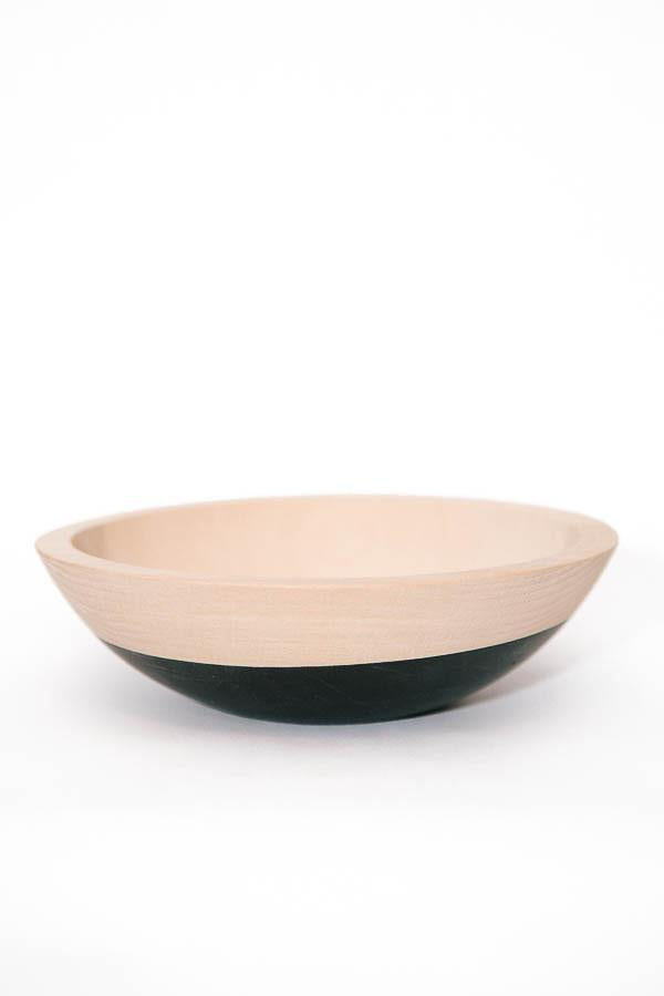 Wind & Willow Home Black Beech Wood Bowl