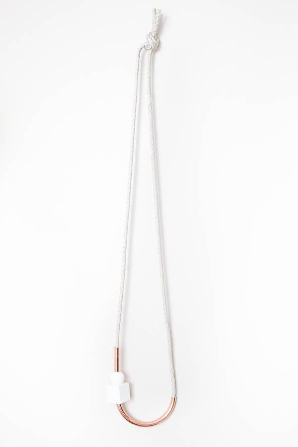 Maslo Jewelry Chock A Block Copper Necklace