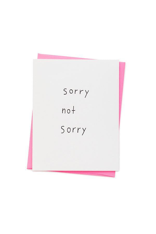 Ashkahn Sorry Not Sorry Card
